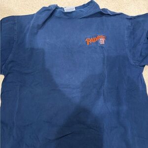 Majestic Navy Padres Short Sleeve Tee